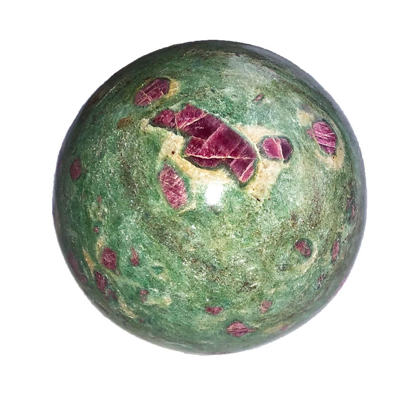 sphere rubis sur fuschite