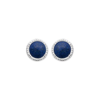 boucles d'oreilles lapis lazuli argent 925