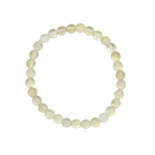 bracelet topaze citron pierres boules 6mm