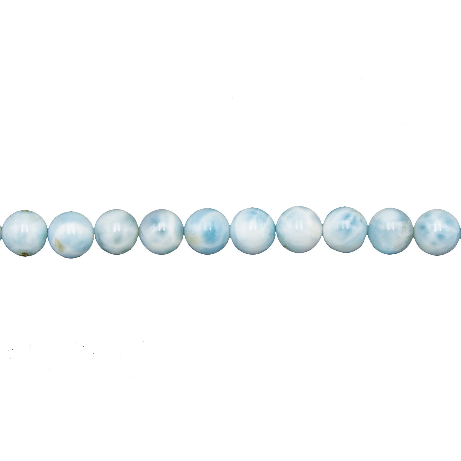 fil larimar pierres boules 8mm