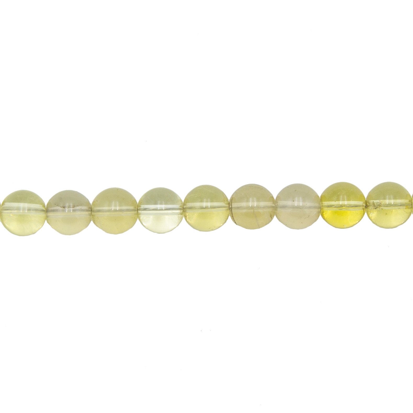 fil topaze citron pierres boules 10mm