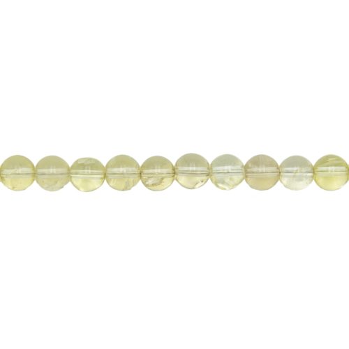fil topaze citron pierres boules 8mm