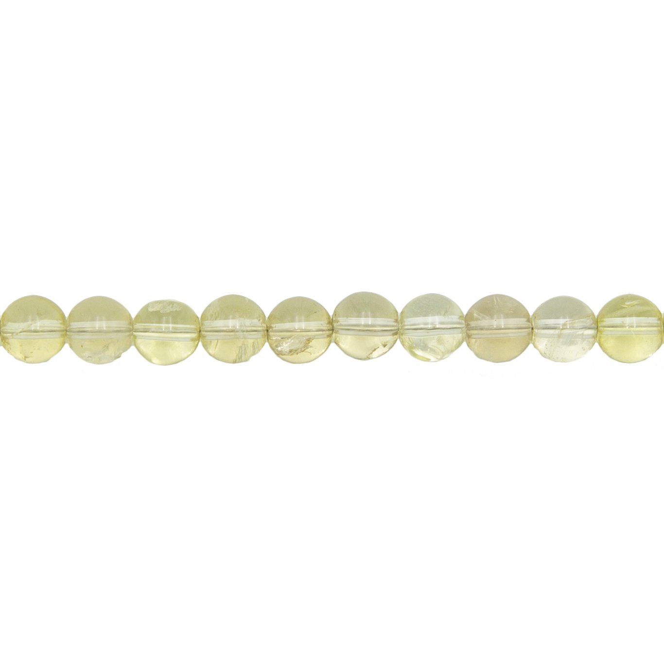 fil topaze citron pierres boules 8mm