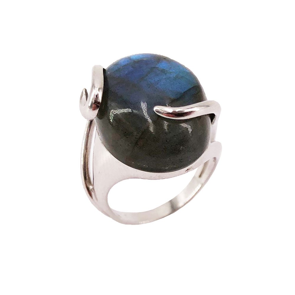 bague labradorite argent