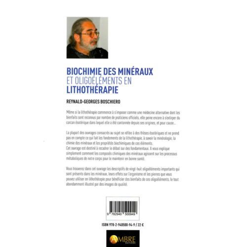 Biochimie des minéraux et oligoéléments en lithothérapie