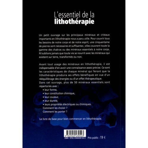 essentiel de la lithothérapie