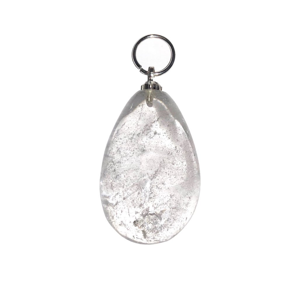 pendentif cristal de roche goutte d'eau