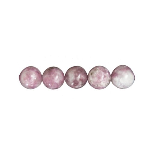 perle tourmaline rose 6mm