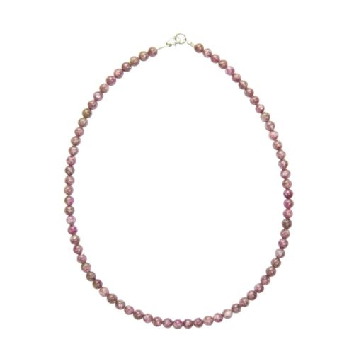 collier rubellite 6mm