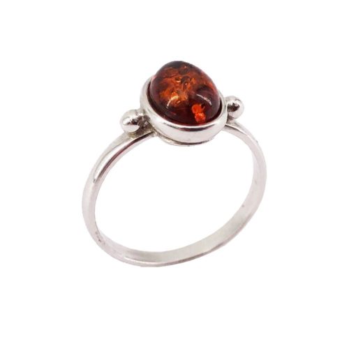 bague ambre argent
