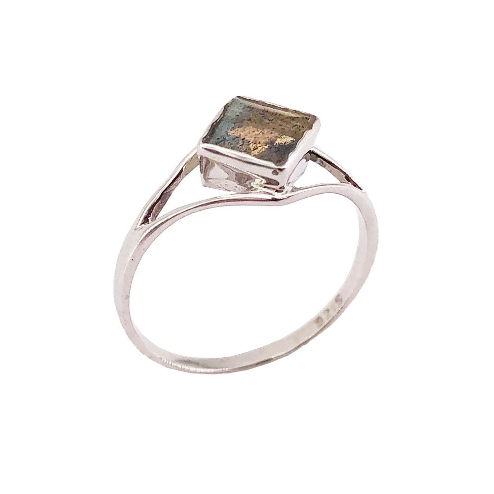 bague labradorite argent