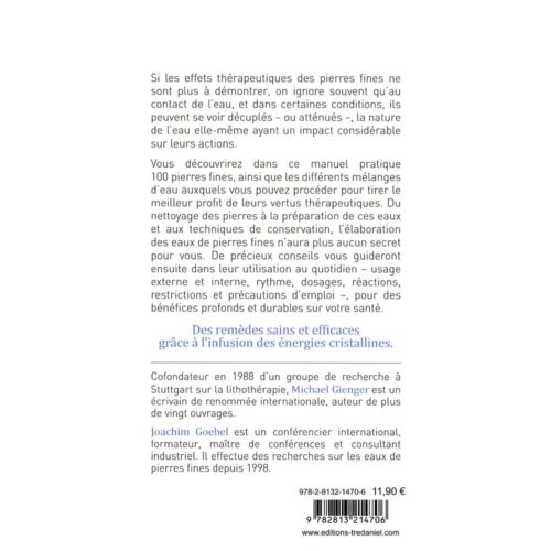 Les eaux de pierres fines