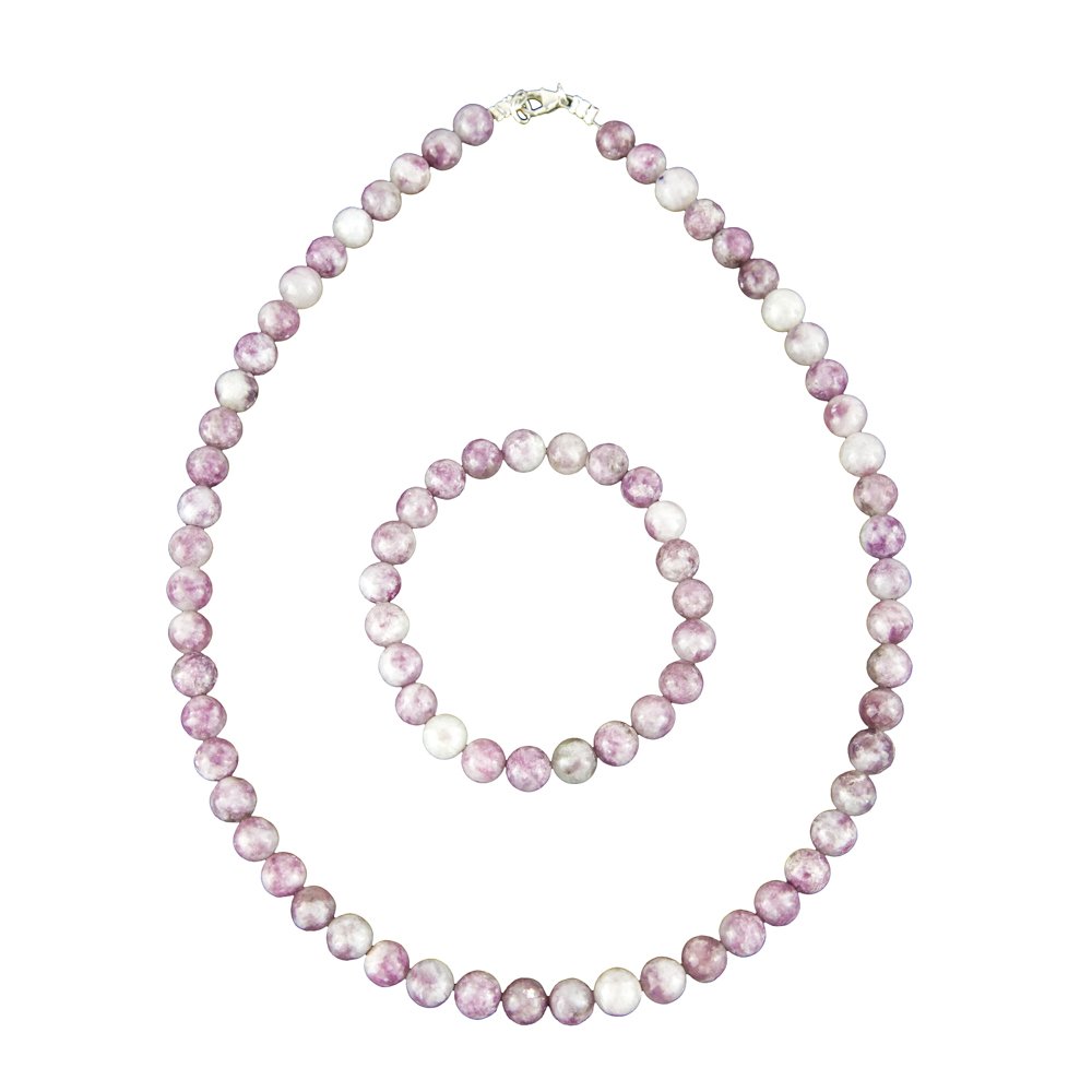 parure rubellite 8mm