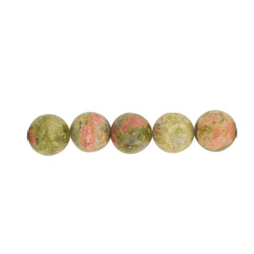 perle ronde epidote 12mm