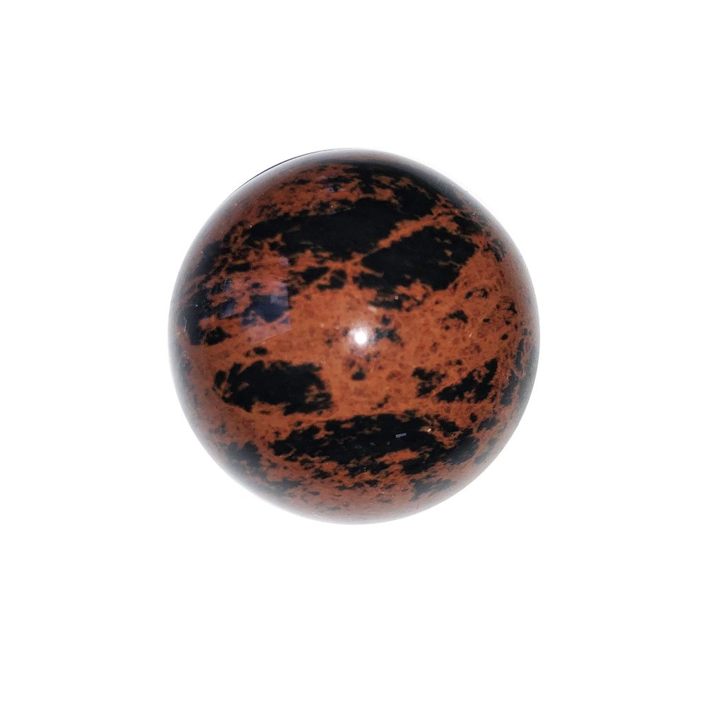 sphere obsidienne acajou 40mm