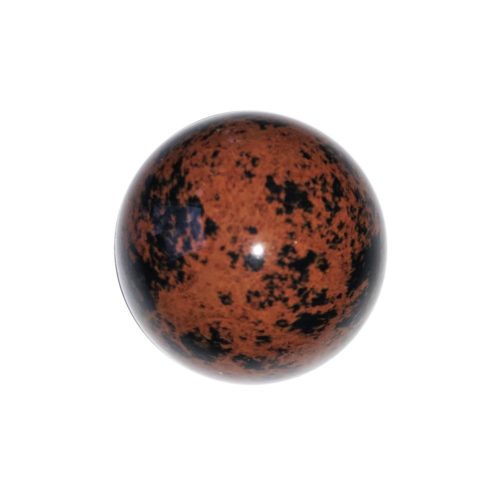 sphere obsidienne acajou 40mm