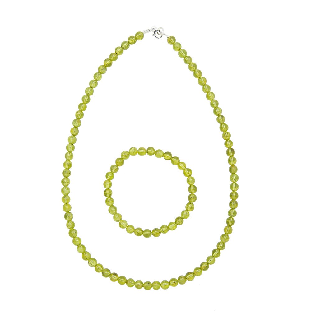 parure chrysolite 6mm