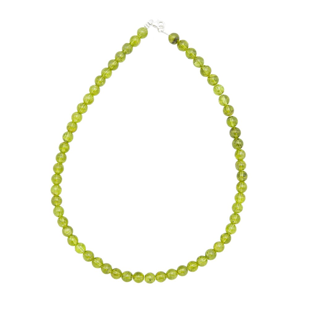 collier chrysolite 8mm