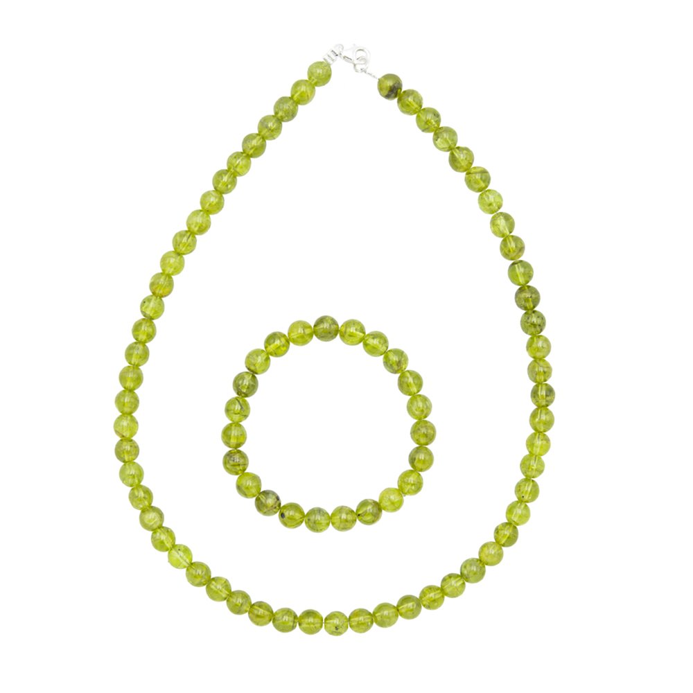 parure olivine 8mm