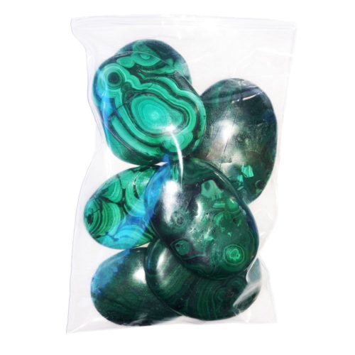 sachet galets malachite