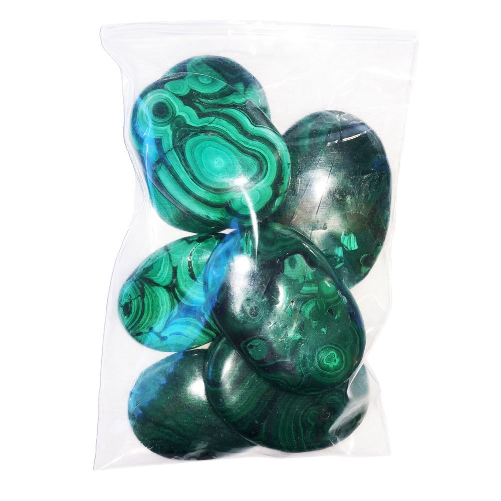 sachet galets malachite