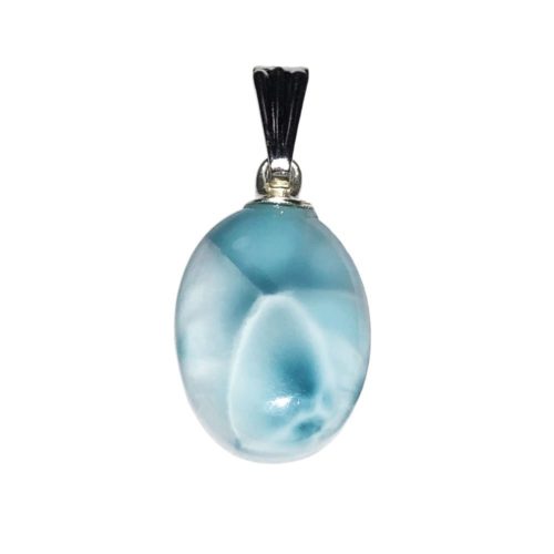 pendentif larimar pierre plate