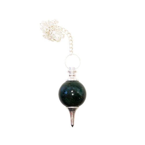 pendule pierre de sang boule