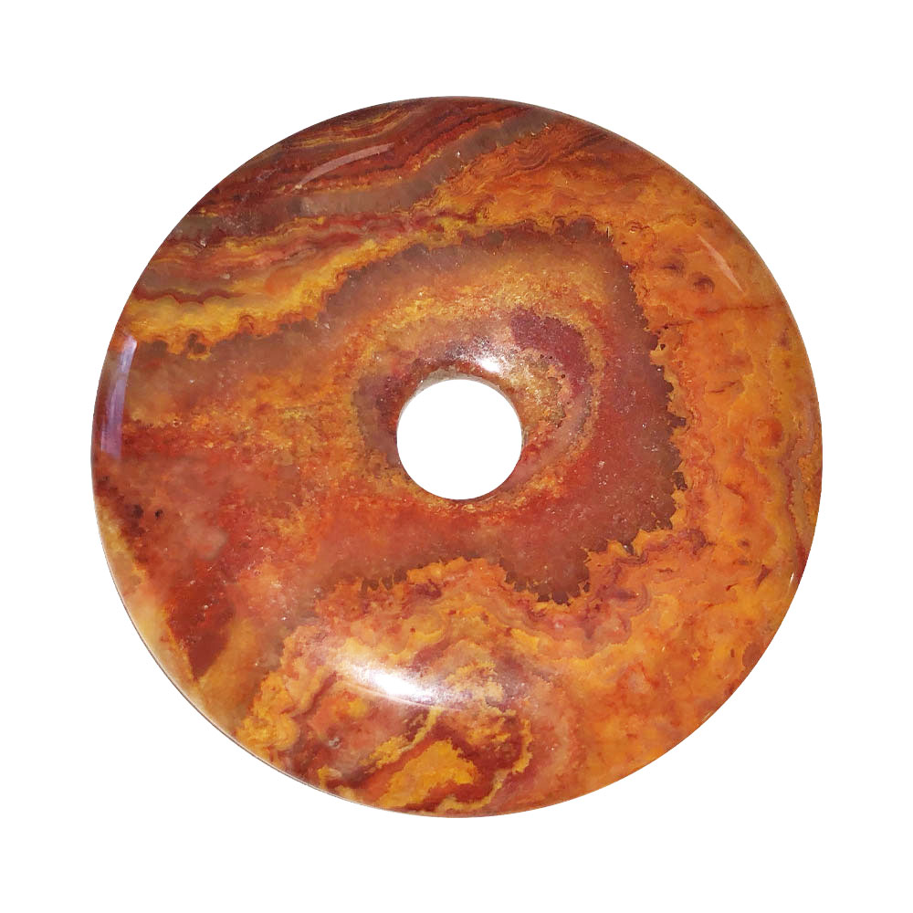 pi chinois donut agate crazy lace 50mm