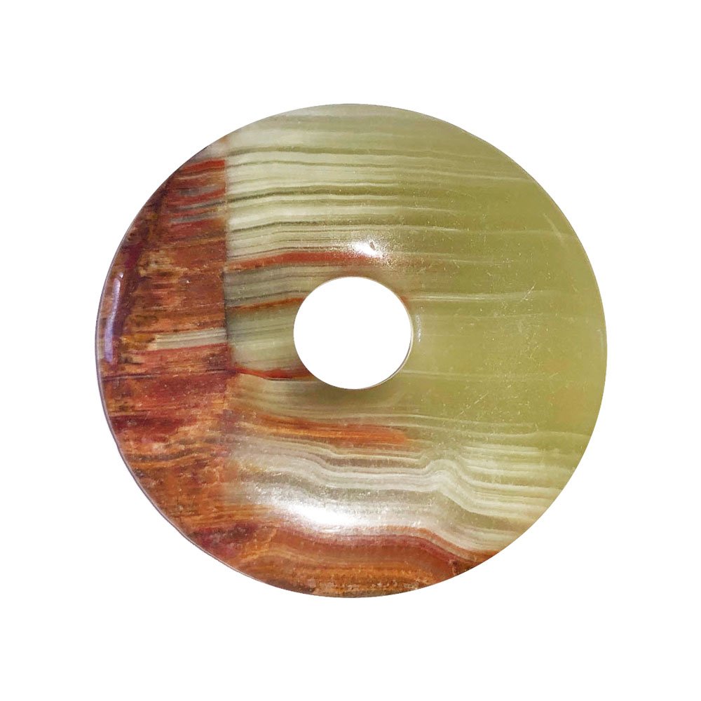 pi chinois donus aragonite verte 40mm