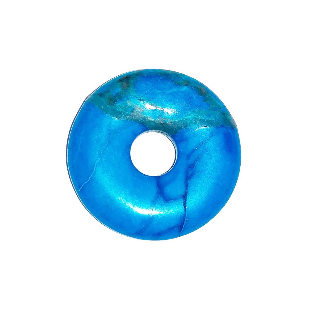 pi chinois donut howlite bleue 20mm
