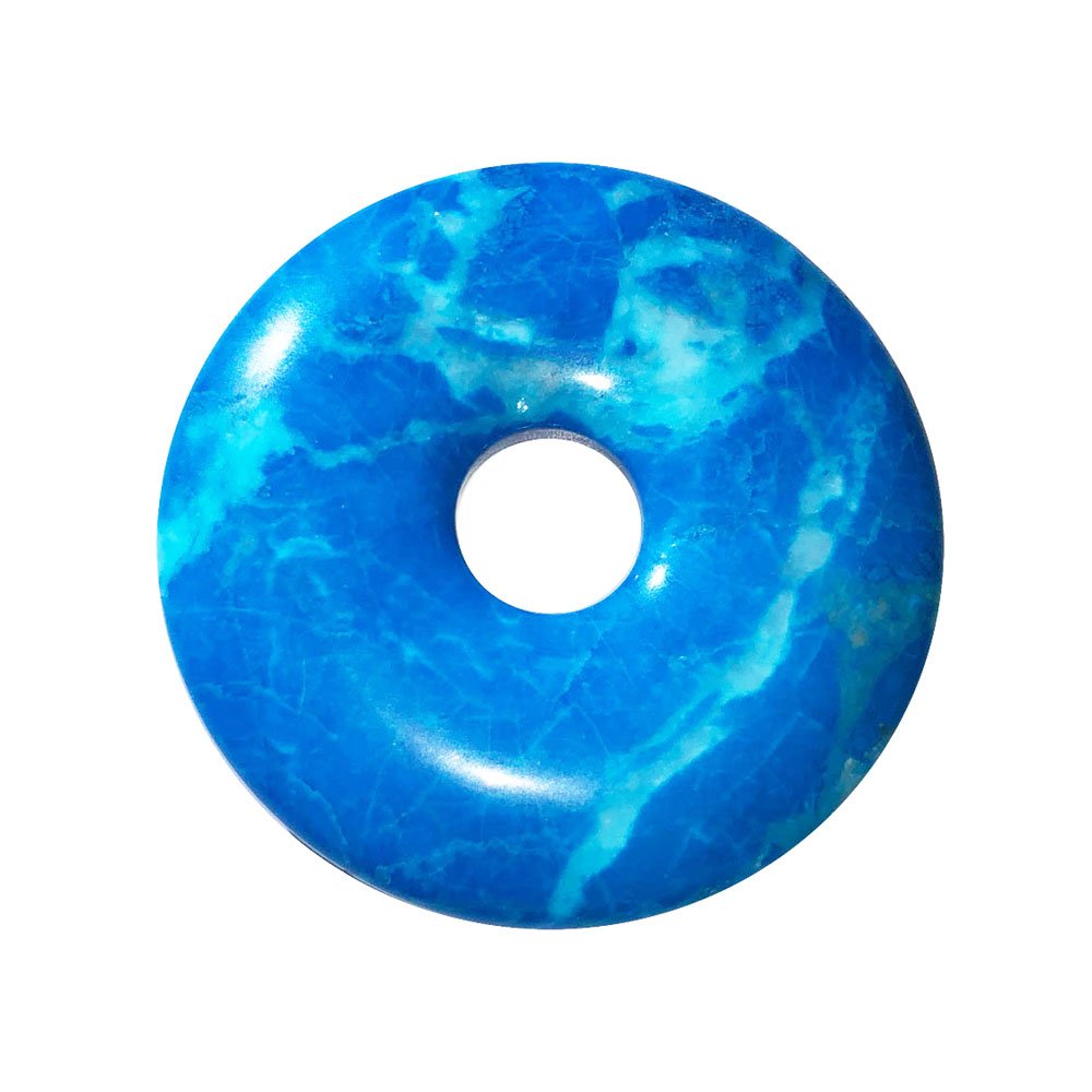 pi chinois donut howlite bleue 40mm