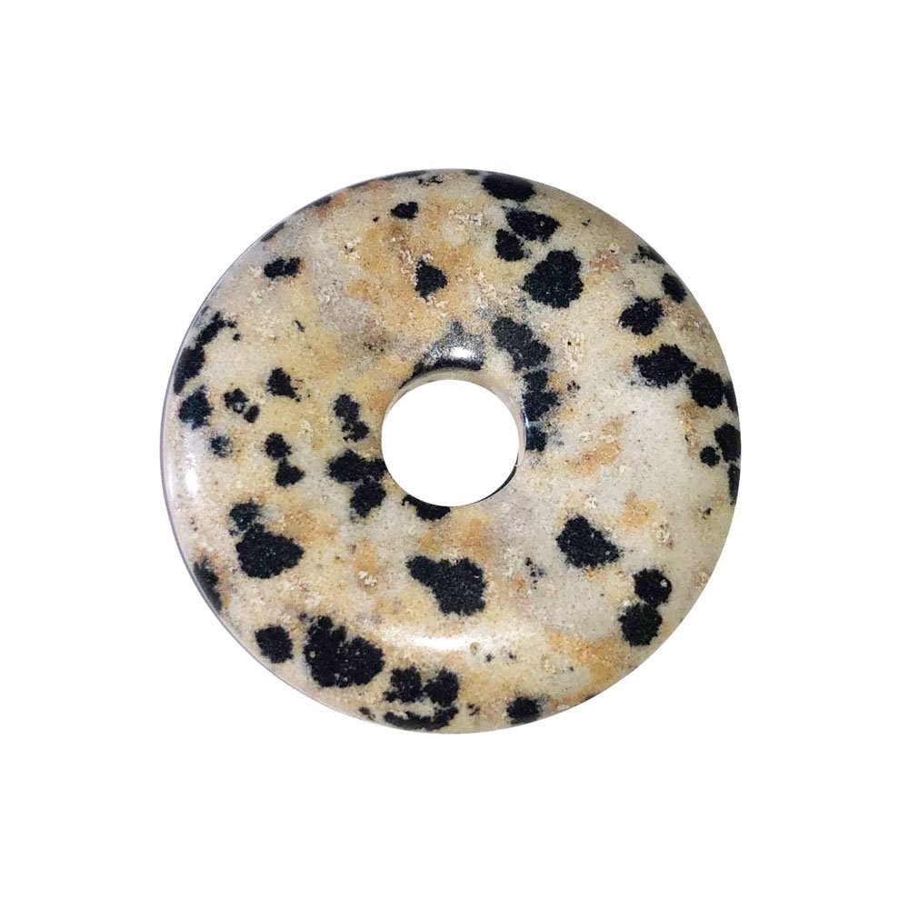 pi chinois donut jaspe dalmatien 30mm