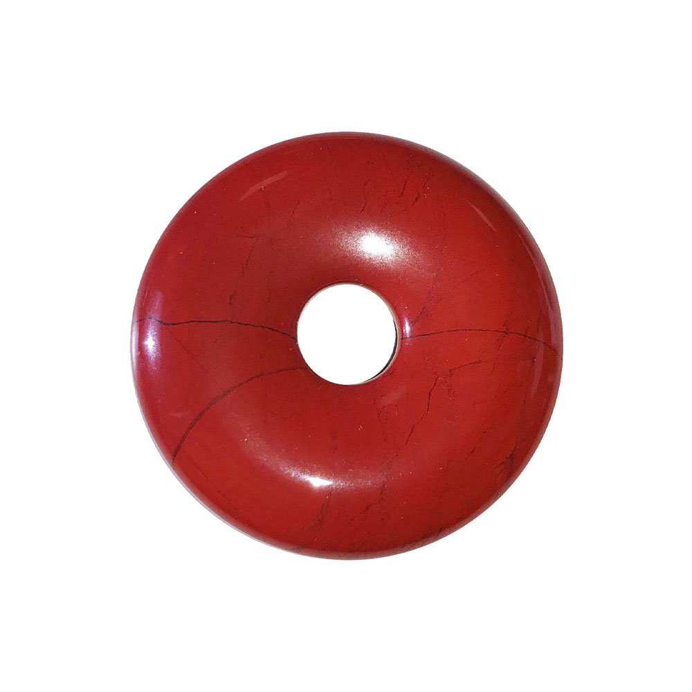 pi chinois donut jaspe rouge 30mm