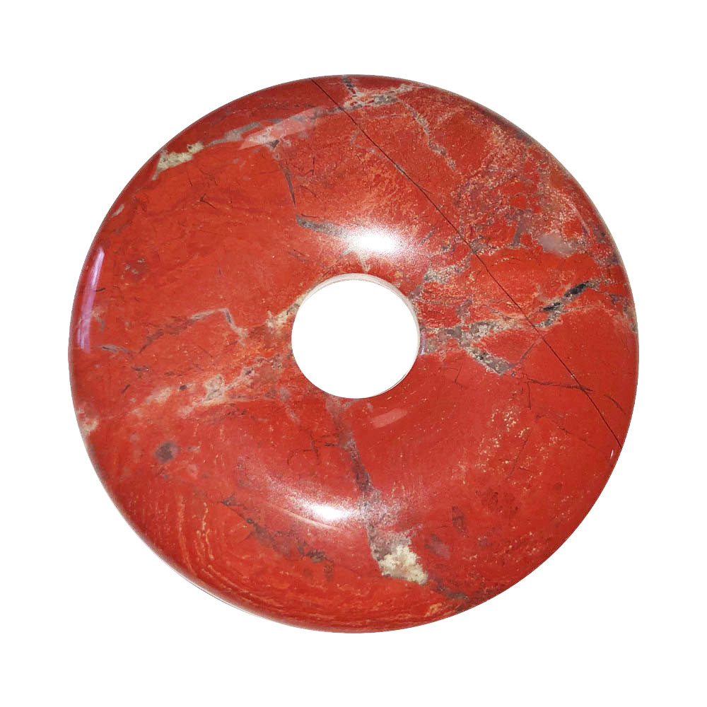 pi chinois donut jaspe rouge 50mm