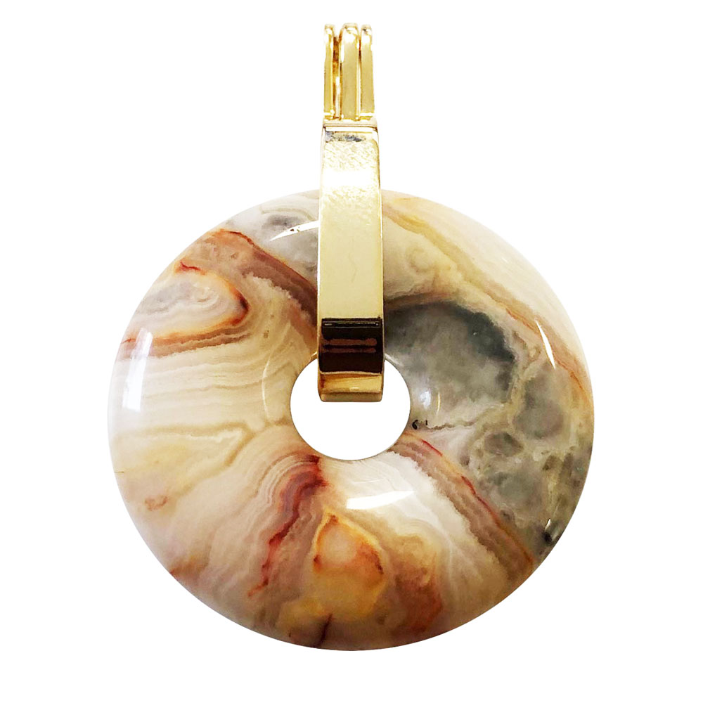 pendentif agate crazy lace pi chinois