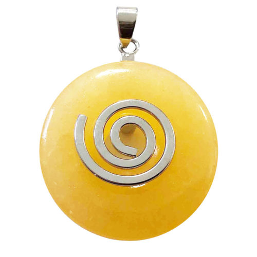 pendentif calcite orange pi chinois