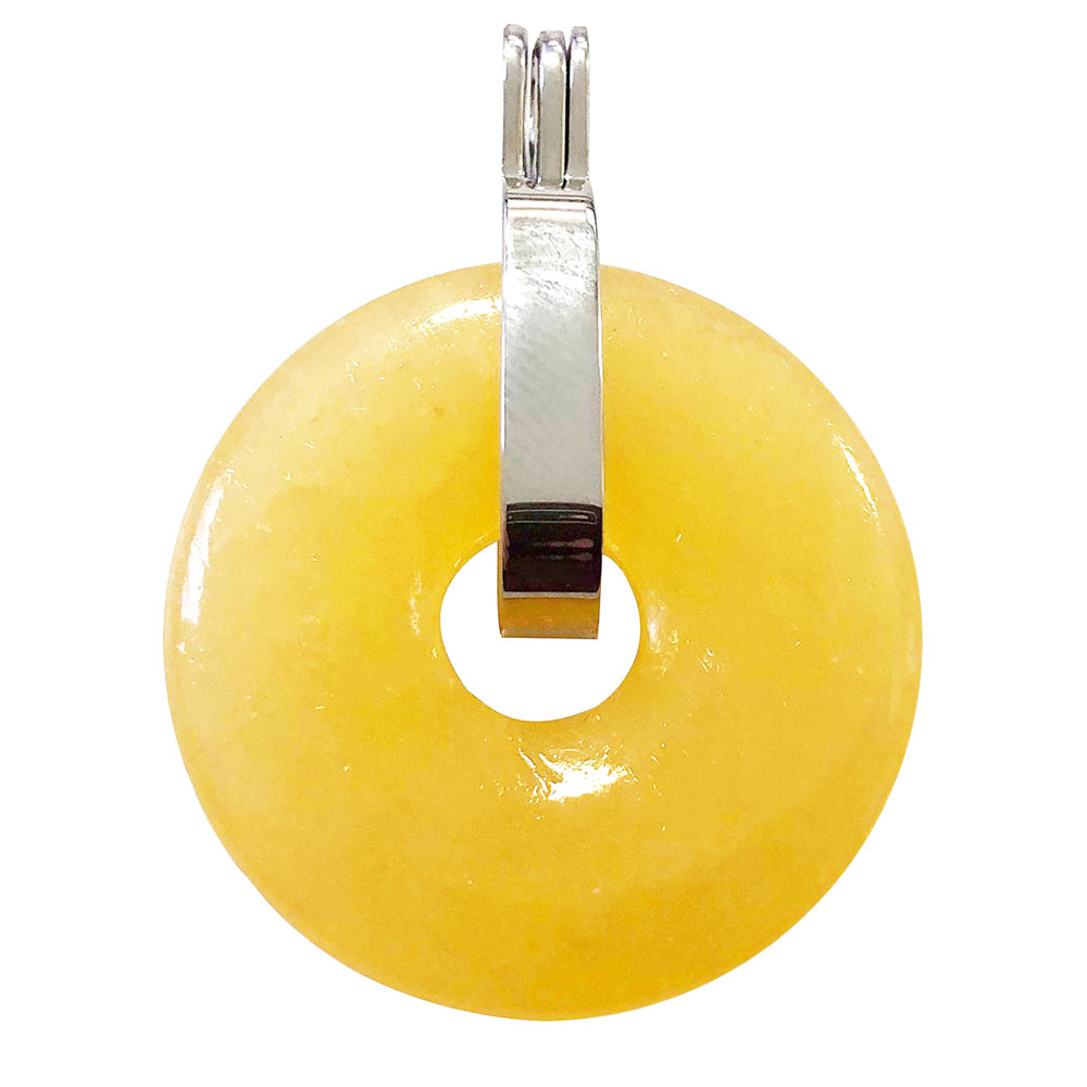 pendentif calcite orange pi chinois