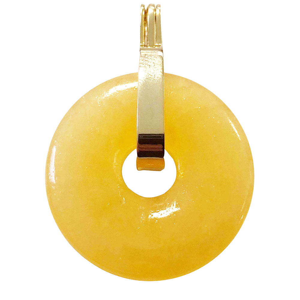 pendentif calcite orange pi chinois