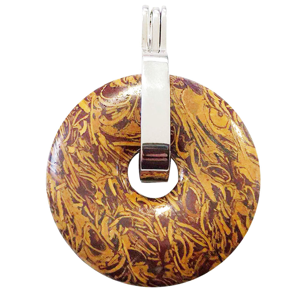 pendentif jaspe peau de serpent pi chinois