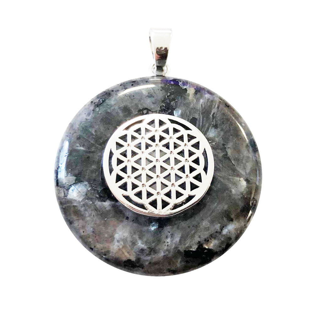 pendentif larvikite pi chinois