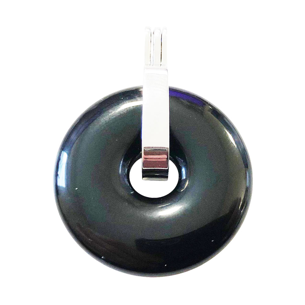 pendentif agate noire pi chinois