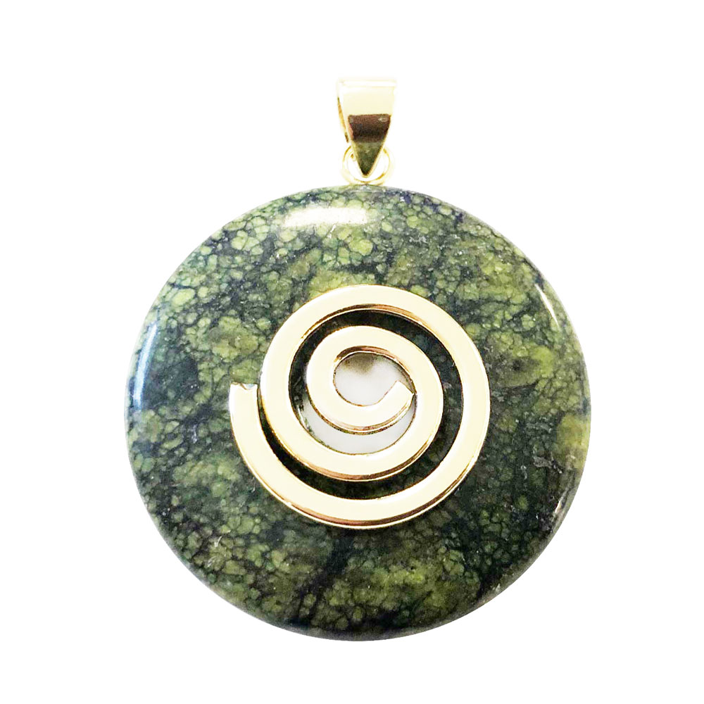 pendentif jaspe kambamba pi chinois