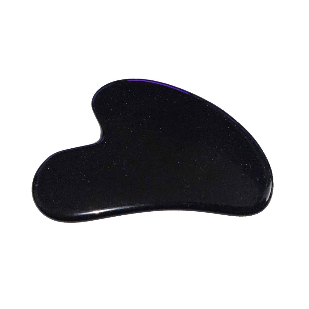 gua sha de massage obsidienne noire