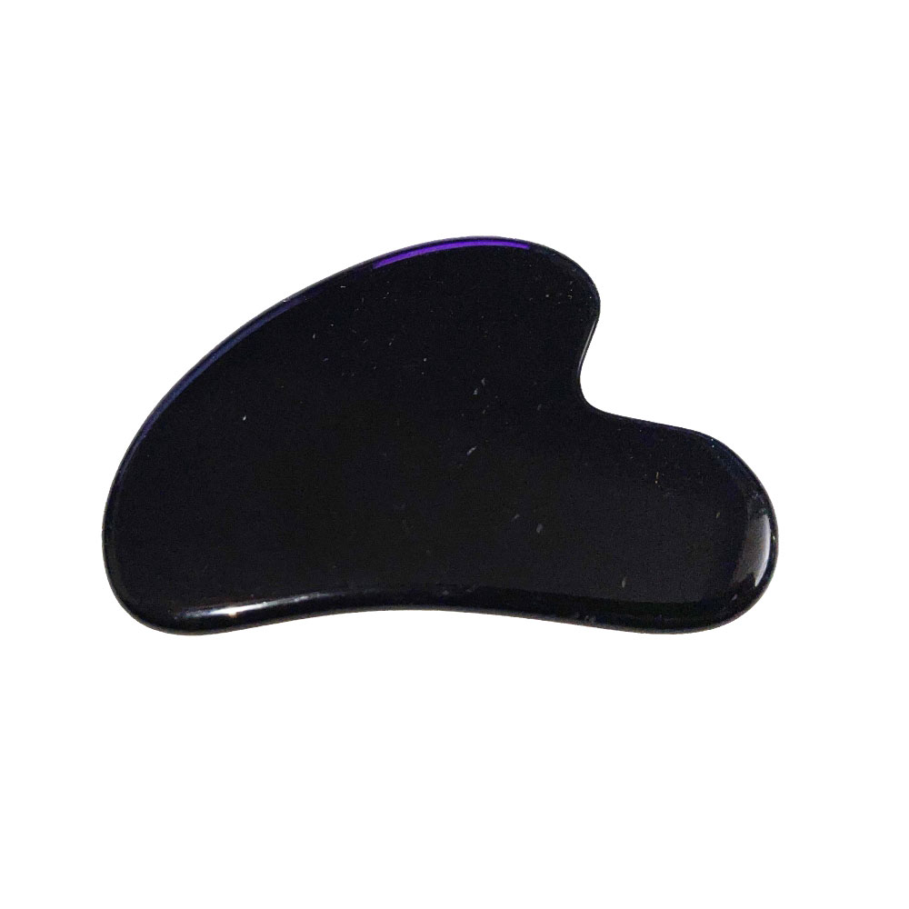 gua sha de massage obsidienne noire