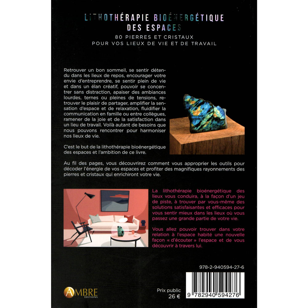 livre lithothérapie Lithothérapie bioénergétique des espaces