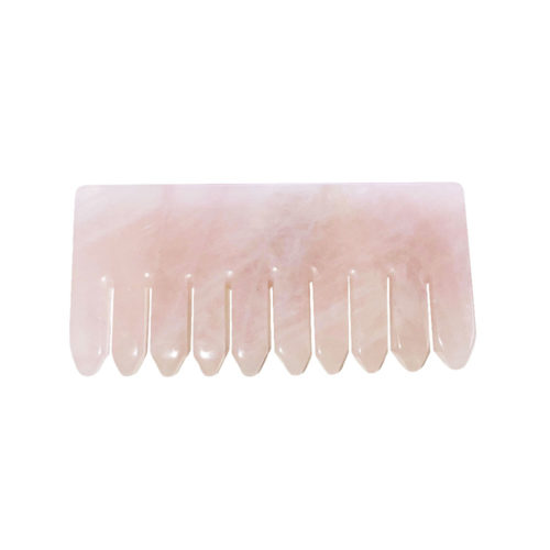 peigne de massage quartz rose