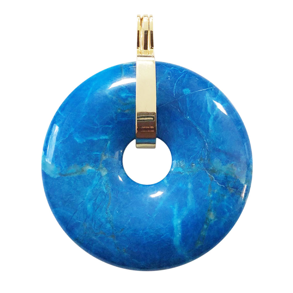 pendentif howlite bleue pi chinois