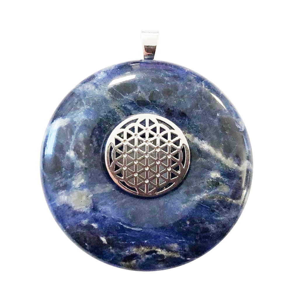 pendentif sodalite pi chinois