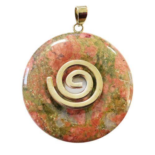 pendentif unakite pi chinois