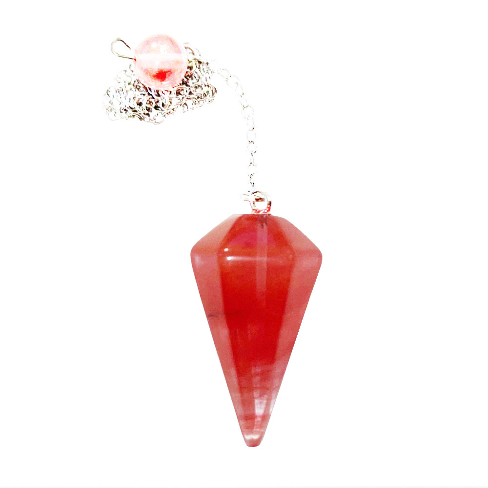 pendule cristal melon d'eau facette